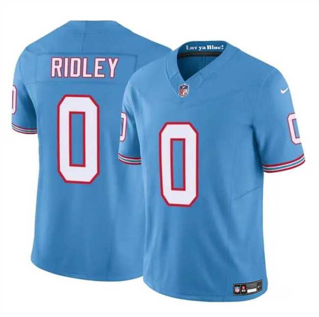 Men & Women & Youth Tennessee Titans #0 Calvin Ridley Blue 2023 F.U.S.E. Throwback Limited Football Stitched Jersey->->NFL Jersey